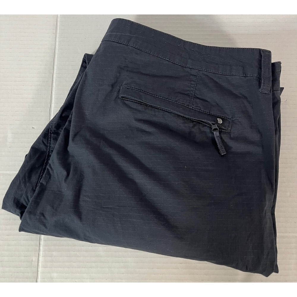 Mountain Hardwear Hiking Pants Mens 38/32 Black Ripstop Outdoor - Picture 6 of 6